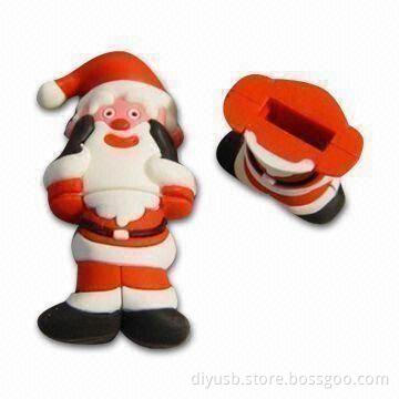 Christmas USB Flash Drive with up to 16GB Capacity, 13Mbps Reading Speed and Lifetime Warranty